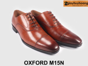 Giày da oxford nam màu bò chính hãng thời trang M15N 003