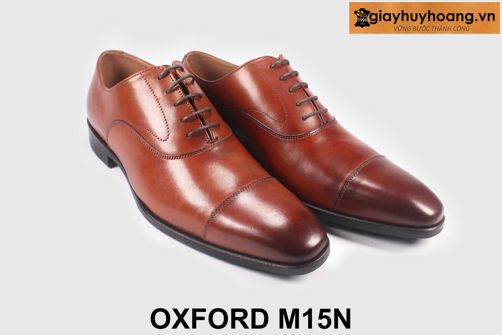 ban-giay-tay-oxford-m15n-cao-cap-giayhuyhoangvn-3 Giày da oxford nam màu bò chính hãng thời trang M15N 003