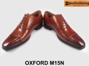 Giày da oxford nam màu bò chính hãng thời trang M15N 002
