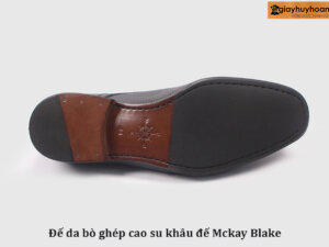 Mẫu đế da bò ghép cao su khâu đế mckay blake cao cấp tại giayhuyhoangvn