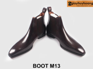 Giày da boot nam màu nâu thời trang chính hãng M13 003