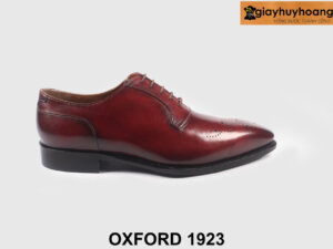 Giày tây oxford nam đỏ đô phong cách 1923 001