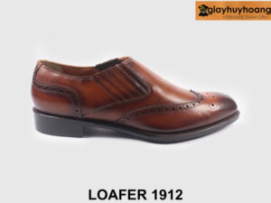 Giày lười nam kiểu oxford có thun 2 bên loafer M1912 001