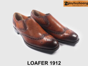 Giày lười nam kiểu oxford có thun 2 bên loafer M1912 004