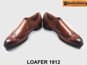 Giày lười nam kiểu oxford có thun 2 bên loafer M1912 003