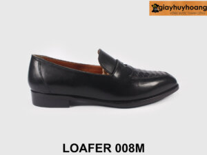 Giày lười da bê phối da vân trăn độc đáo Loafer 008M 001