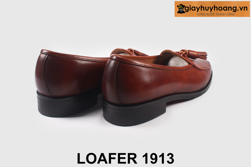 giay-luoi-da-nam-cong-so-thu-cong-loafer-1930-010 Giày lười nam chuông tua rua màu bò trẻ trung Loafer 1913 002