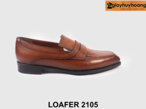 Giày lười nam màu bò trẻ trung sang trọng 2105 001