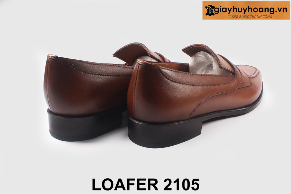giay-luoi-da-nam-cong-so-thu-cong-loafer-2105-05 Giày lười nam màu bò trẻ trung sang trọng 2105 002