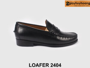 Giày lười nam mũi tròn moccasin penny Loafer 2404 001