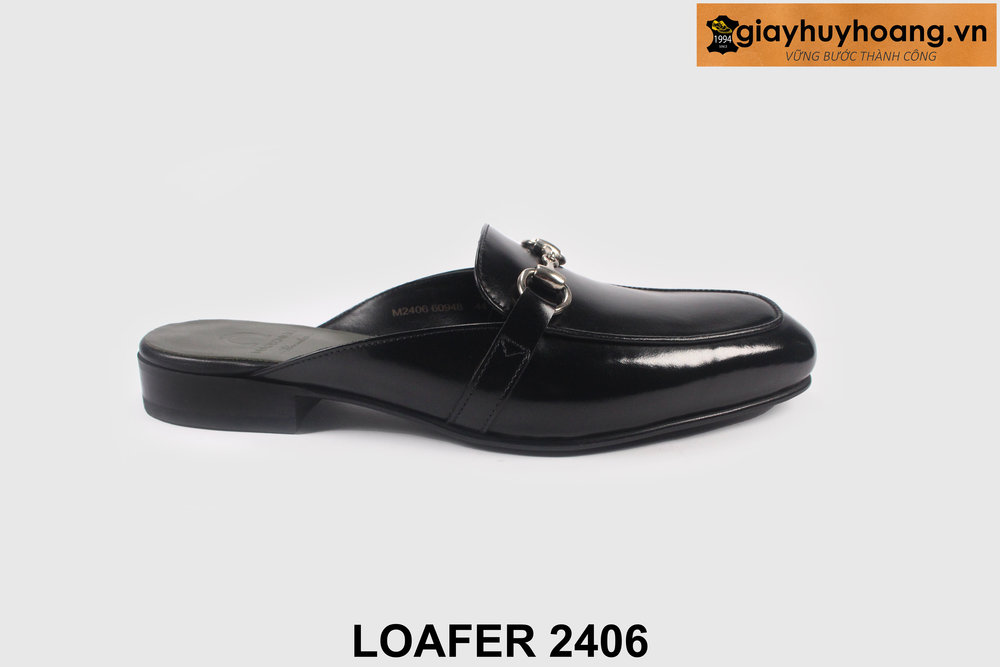 giay-luoi-da-nam-cong-so-thu-cong-loafer-2406-06 Dép sục nam không gót thời trang Loafer 2406 001