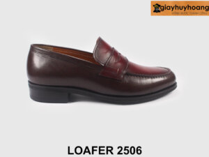 Giày lười nam trẻ trung đỏ đô sang trọng Loafer 2506 001