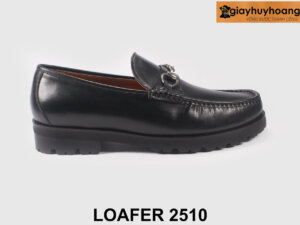 Giày lười nam đế cao su gai màu đen Chunky loafer 2510 001