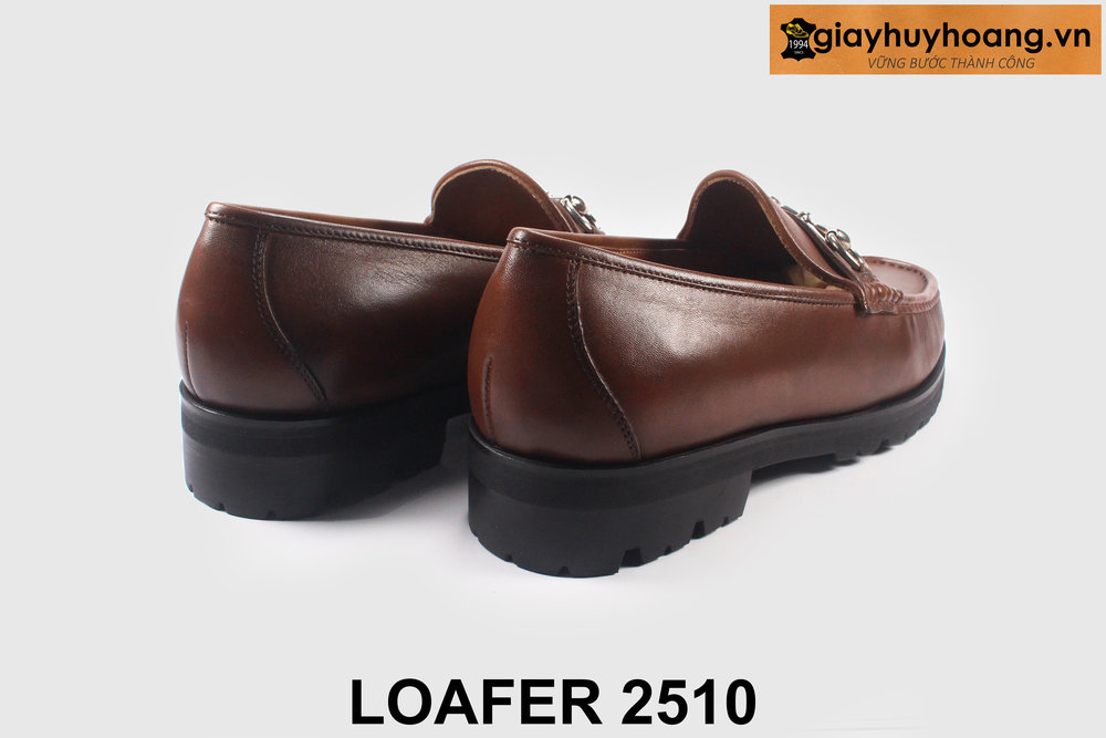 giay-luoi-da-nam-cong-so-thu-cong-loafer-2510-010 Giày lười nam trẻ trung có khóa màu nâu Chunky loafer 2510 002