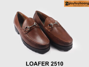 Giày lười nam trẻ trung có khóa màu nâu Chunky loafer 2510 004