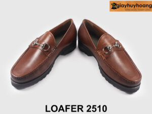Giày lười nam trẻ trung có khóa màu nâu Chunky loafer 2510 003