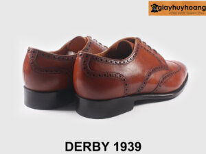 Giày derby da nam đục lỗ họa tiết màu bò 1939 002