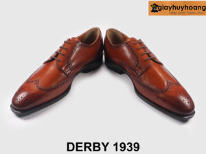 Giày derby da nam đục lỗ họa tiết màu bò 1939 003