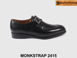 Giày da nam công sở đế khâu chỉ Monkstrap 2415 001