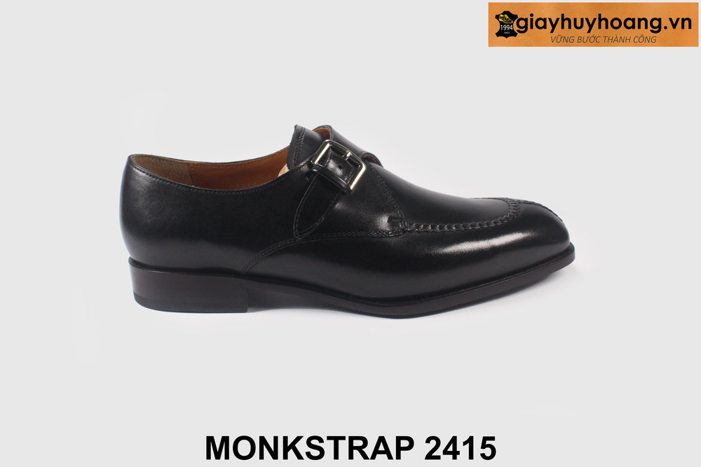 giay-tay-da-nam-cong-so-thu-cong-monkstrap-2415-01 Giày da nam công sở đế khâu chỉ Monkstrap 2415 001