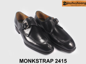 Giày da nam công sở đế khâu chỉ Monkstrap 2415 004