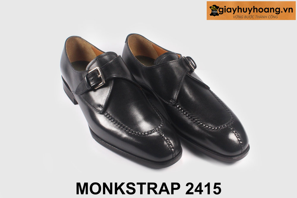 giay-tay-da-nam-cong-so-thu-cong-monkstrap-2415-03 Giày da nam công sở đế khâu chỉ Monkstrap 2415 004