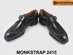 Giày da nam công sở đế khâu chỉ Monkstrap 2415 003