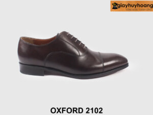 Giày da công sở nam màu nâu hàng hiệu Oxford 2102 001