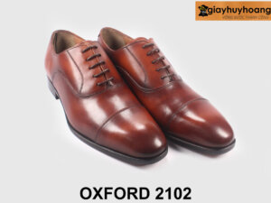 Giày tây công sở nam đơn giản bền bỉ Oxford 2102 màu bò 004
