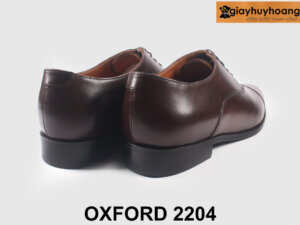 Giày da nam màu nâu cao cấp công sở đẹp Oxford 2204 002