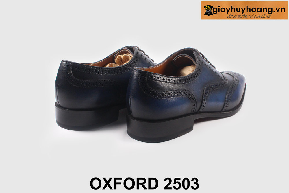 giay-tay-da-nam-cong-so-thu-cong-oxford-2503-010 Giày tây nam thủ công xanh Patina navy Wingtips Oxford 2503 002