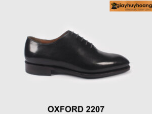 Giày da nam cao cấp kiểu trơn không họa tiết Oxford 2207 001