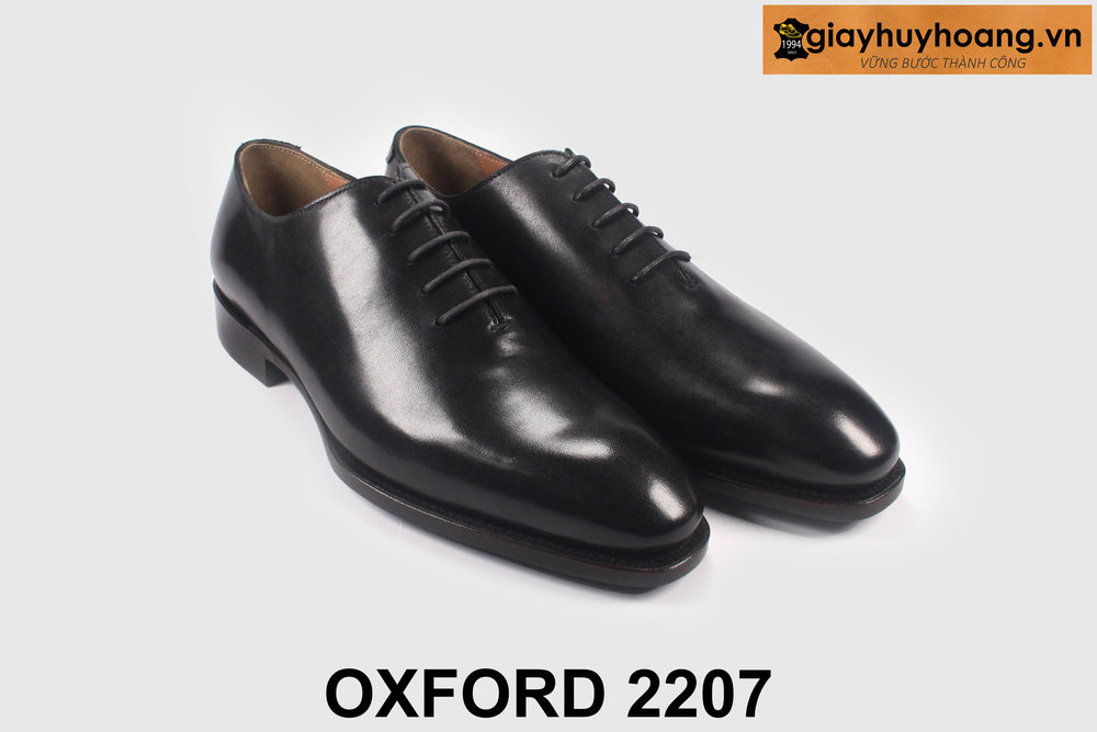 giay-tay-da-nam-cong-so-thu-cong-oxford-2507-03 Giày da nam cao cấp kiểu trơn không họa tiết Oxford 2207 004