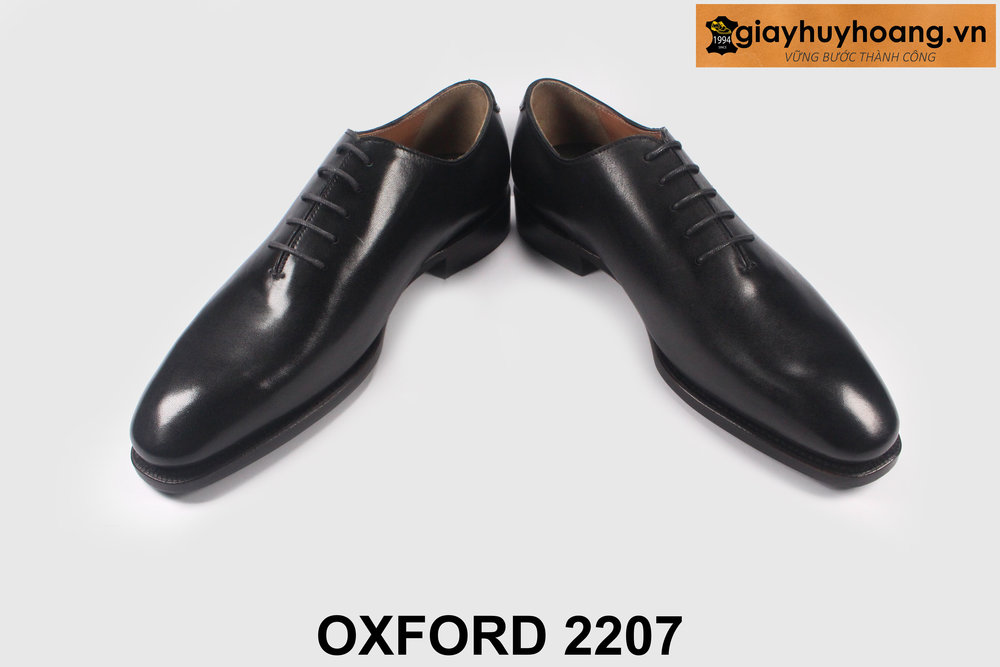 giay-tay-da-nam-cong-so-thu-cong-oxford-2507-04 Giày da nam cao cấp kiểu trơn không họa tiết Oxford 2207 003